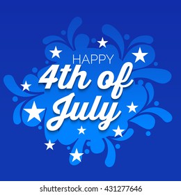 Vector illustration of 4th July USA Independence Day.