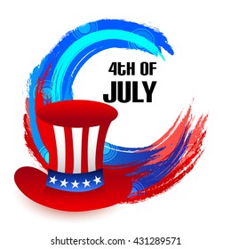 Vector illustration of 4th July USA Independence Day.