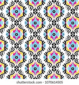 Vector illustration of a 70s wallpaper. pattern.