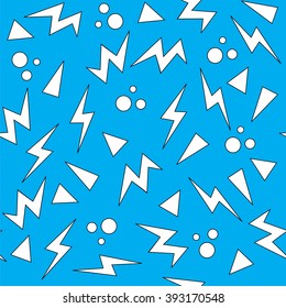 vector illustration of 80s or 90s seamless background