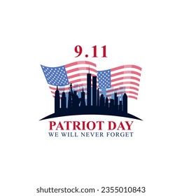 Vector illustration of 9 11 Patriot Day