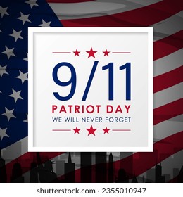 Vector illustration of 9 11 Patriot Day