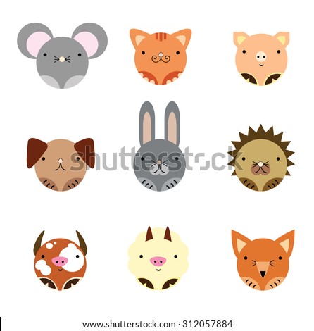 vector illustration 9 cute