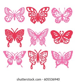 Vector Illustration 9 Different Intricate Lace Stock Vector (Royalty ...