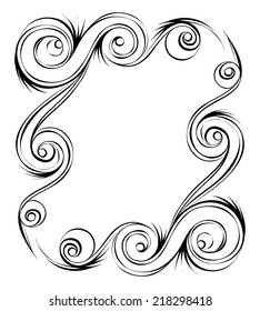 Vector illustration _  Abstract frame _ Design elements _