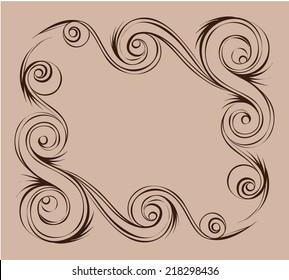 Vector illustration _  Abstract frame _ Design elements _