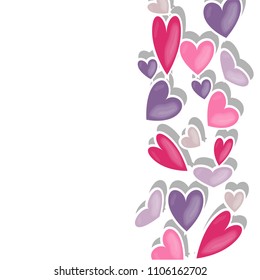Vector illustration "a heart" to t-shirt design, postcards, logos, banner, poster or textile.