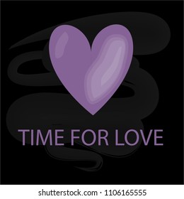 Vector illustration "a heart" to t-shirt design, postcards, logos, banner, poster or textile.