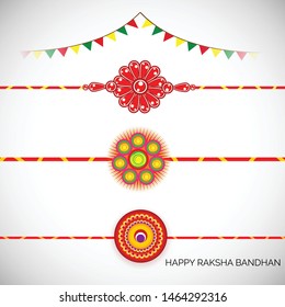 Vector Illustration of aBackground for Indian Religious Festival Raksha Bandhan.
