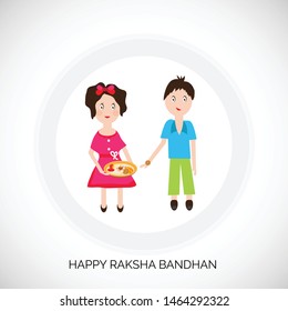 Vector Illustration of aBackground for Indian Religious Festival Raksha Bandhan.