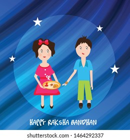 Vector Illustration of aBackground for Indian Religious Festival Raksha Bandhan.