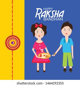 Vector Illustration of aBackground for Indian Religious Festival Raksha Bandhan.