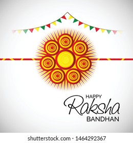Vector Illustration of aBackground for Indian Religious Festival Raksha Bandhan.