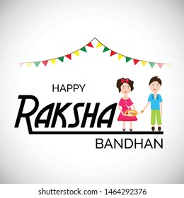 Vector Illustration of aBackground for Indian Religious Festival Raksha Bandhan.