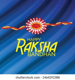 Vector Illustration of aBackground for Indian Religious Festival Raksha Bandhan.