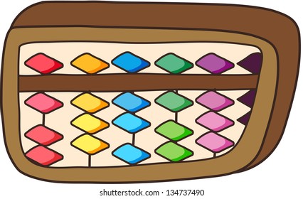 Ilustración vectorial del ábaco