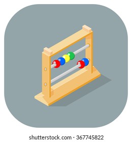 Vector illustration of a abacus icon.
Ancient abacus for counting concepts.
Business and financial concepts.