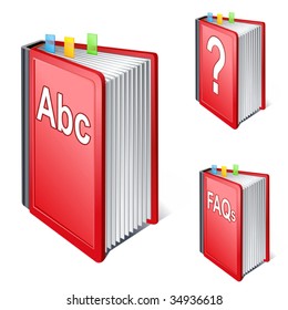 vector illustration of ABC book icon