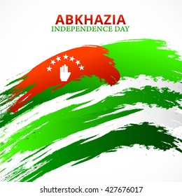 Vector illustration of abkhazia independence day.