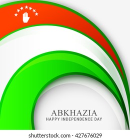 Vector illustration of abkhazia independence day.