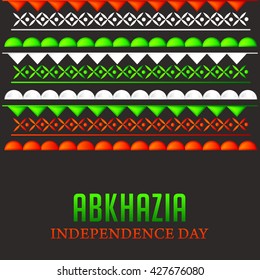 Vector illustration of abkhazia independence day.
