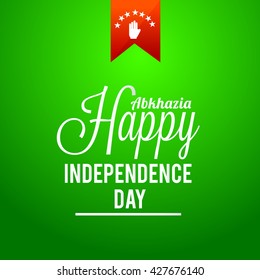Vector illustration of abkhazia independence day.