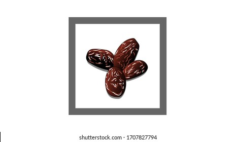 Vector & Illustration about Arabian dates with many combination style and futuristic rectangle. can be used for wall decoration, room interior, office, indoor, table decoration and photo frame. 