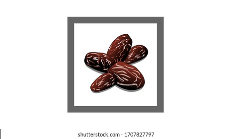 Vector & Illustration about Arabian dates with many combination style and futuristic rectangle. can be used for wall decoration, room interior, office, indoor, table decoration and photo frame. 