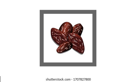 Vector & Illustration about Arabian dates with many combination style and futuristic rectangle. can be used for wall decoration, room interior, office, indoor, table decoration and photo frame. 