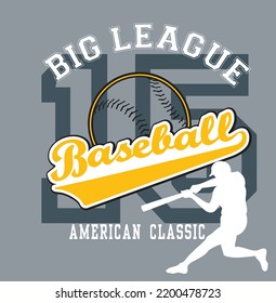 Ilustración de vectores sobre el equipo de béisbol