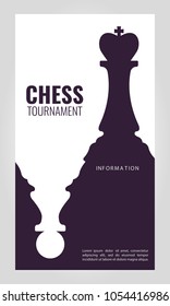 Vector illustration about chess tournament, match, game. Use as advertising, invitation, banner, poster