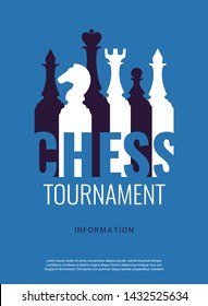 Vector illustration about chess tournament, match, game. Use as advertising, invitation, banner, poster.
