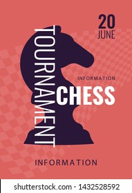 Vector illustration about chess tournament, match, game. Use as advertising, invitation, banner, poster.

