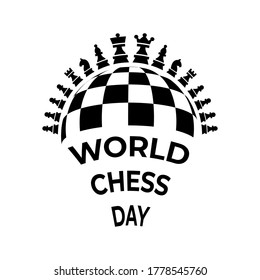 Vector illustration about chess tournament, match, game. Use as advertising, invitation, banner, poster. International Chess Day.