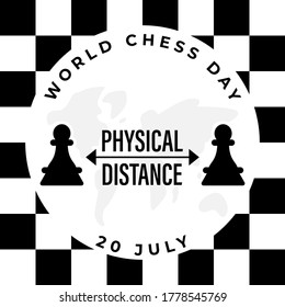 Vector illustration about chess tournament, match, game. Use as advertising, invitation, banner, poster. International Chess Day.