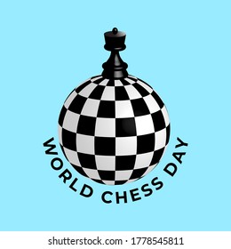 Vector illustration about chess tournament, match, game. Use as advertising, invitation, banner, poster. International Chess Day.