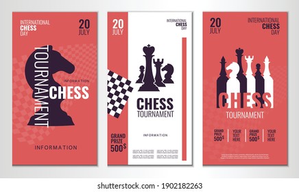 Vector illustration about chess tournament, match, game. Use as advertising, invitation, banner, poster
