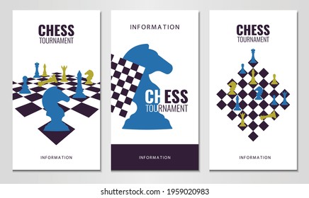 Vector illustration about chess tournament, match, game. Use as advertising, invitation, banner, poster
