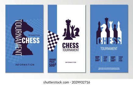 Vector illustration about chess tournament, match, game. Use as advertising, invitation, banner, poster
