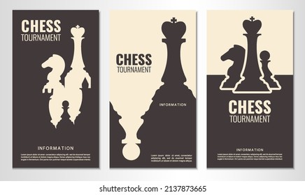 Vector illustration about chess tournament, match, game. Use as advertising, invitation, banner, poster
