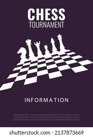 Vector illustration about chess tournament, match, game. Use as advertising, invitation, banner, poster
