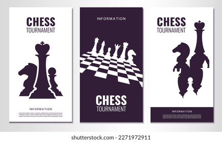 Vector illustration about chess tournament, match, game. Use as advertising, invitation, banner, poster
