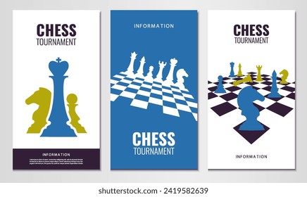 Vector illustration about chess tournament, match, game. Use as advertising, invitation, banner, poster
