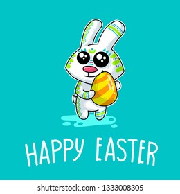 Vector illustration about Easter Bunny for Happy Easter Day