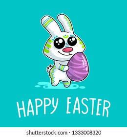 Vector illustration about Easter Bunny for Happy Easter Day