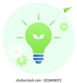 Ilustración vectorial sobre la idea de protección ambiental.