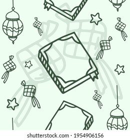 Vector illustration about Islamic doodle art set for Ramadan Kareem or Eid Mubarak.