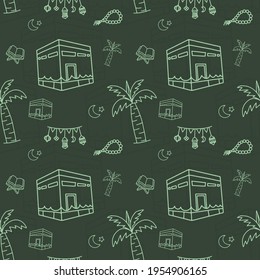 Vector illustration about Islamic doodle art set for Ramadan Kareem or Eid Mubarak.