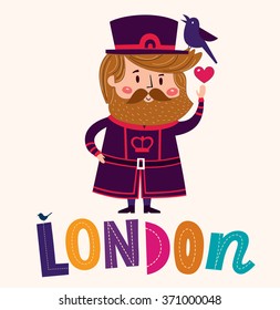 Vector illustration about London