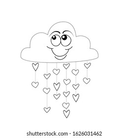 Vector illustration about love, with hearts, flowers, gifts. hand drawn isolated doodles. Love clipart doodles, San Valentine's day, hand drawn illustration, hearts